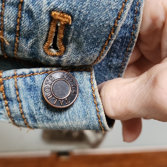 Talbots, Woman's, Sz SP, Soft Denim Jacket, 2 Pockets, Waist Adjusts - Picture 4 of 9